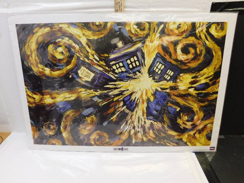 lot 8235 image: Dr. Who  Tardis Exploding Poster.