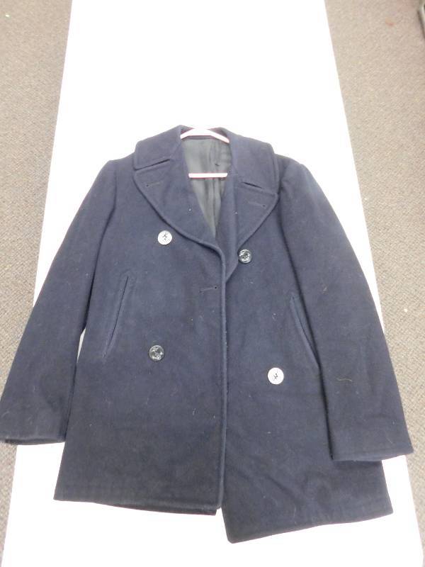 lot 8240 image: Authentic Vintage navel Peacoat.