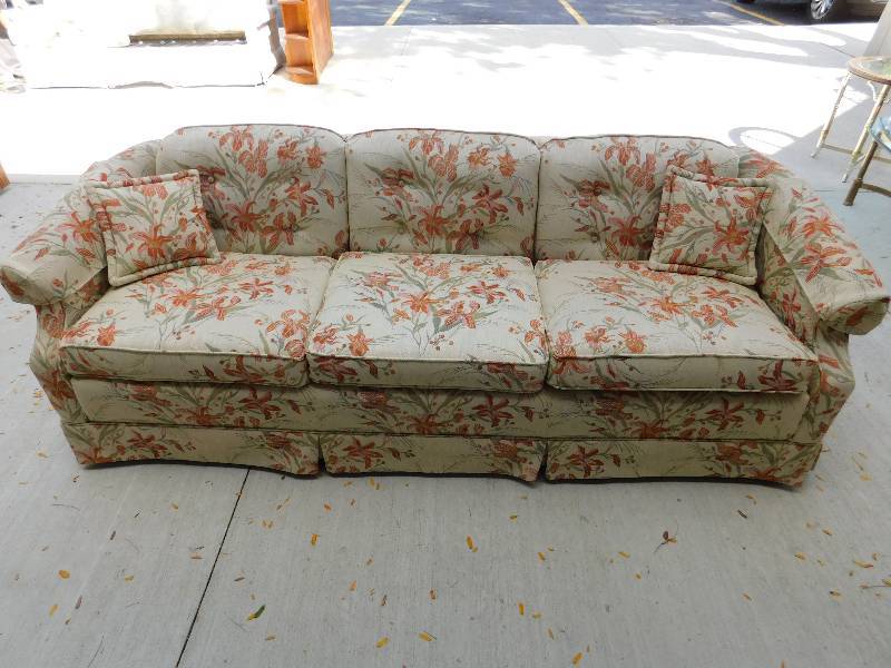 lot 8269 image: Ethan Allen Three Person Couch.
