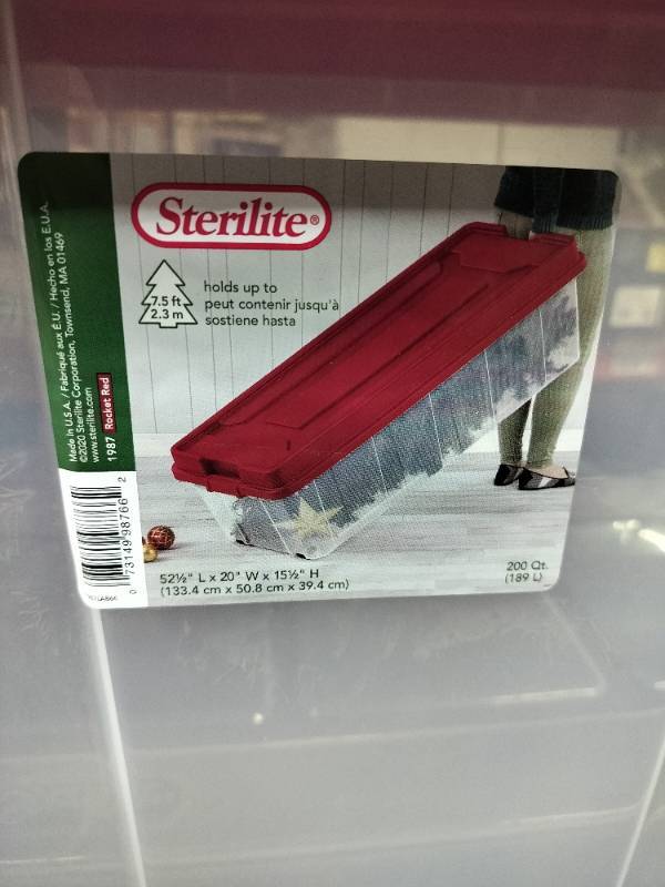 Sterilite 1987 - Tree Box Rocket Red 19876602