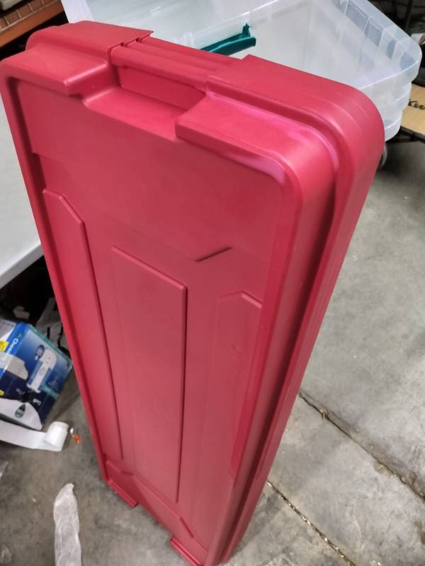 3pk Sterilite 19876602 Tree Storage Box, Rocket Red With Lids + Smaller  Tote  ✨Welcome to KC Market House!✨Jeremy Cass Full-Automatic Smart  Washer, WAYNE Basement Sump Pump System, UKISHIRO Freestanding Tub Faucet