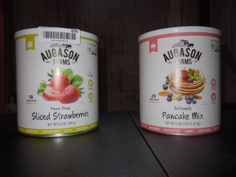 lot 690 image: Pair of Augson 25yr Prepper Food Cans