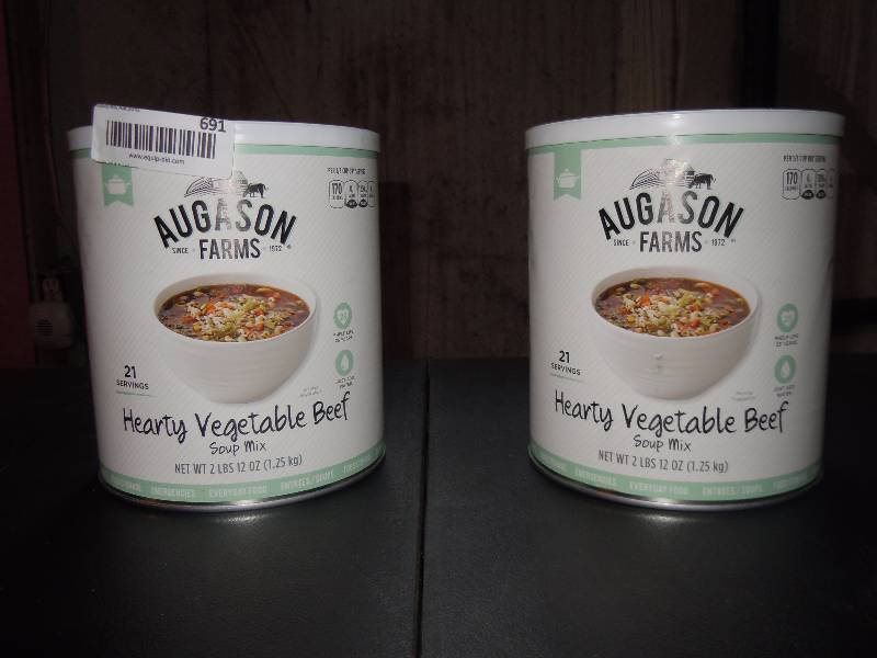 lot 691 image: Pair of Augson 25yr Prepper Food Cans