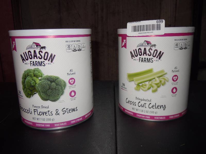 lot 699 image: Pair of Augson 25yr Prepper Food Cans