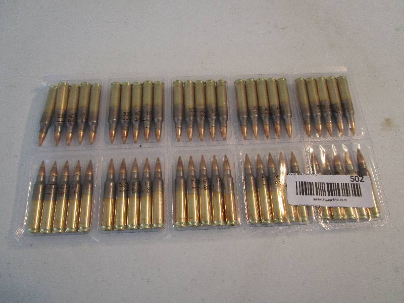 lot 502 image: 5.56mm Ball F1 Steel Core Ammo 50 rounds Vacuum Packed Never Opened