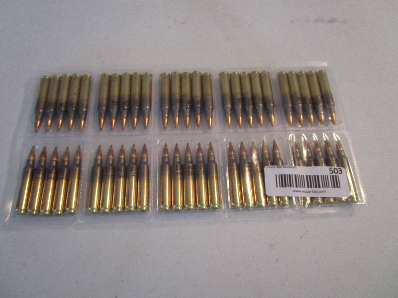 lot 503 image: 5.56mm Ball F1 Steel Core Ammo 50 rounds Vacuum Packed Never Opened