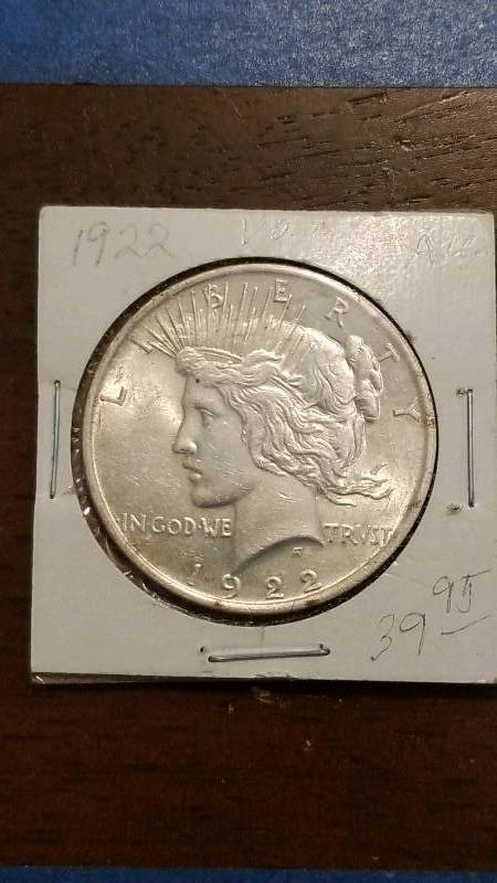 lot 75 image: 1922 Morgan Silver Dollar