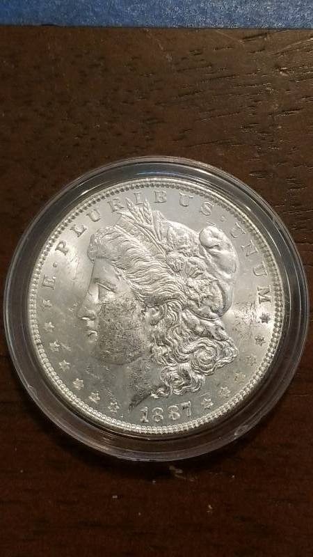 lot 797 image: 1887 Morgan Silver Dollar