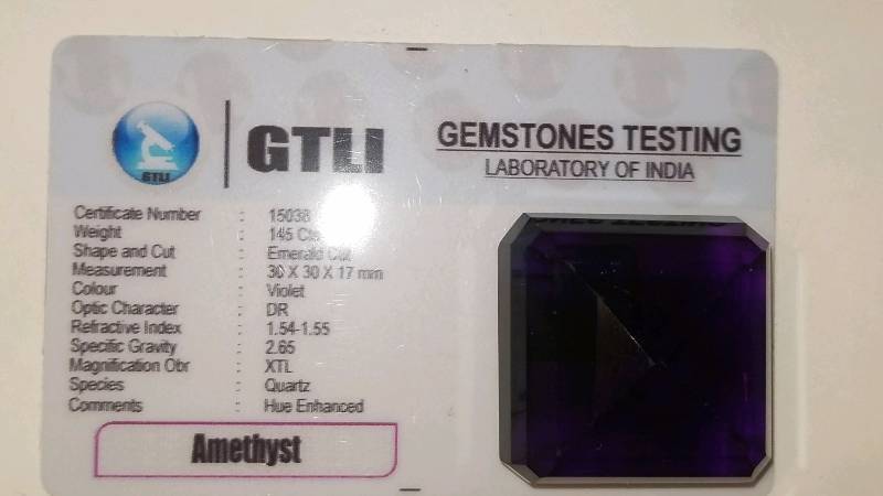 lot 594 image: Graded Amethyst