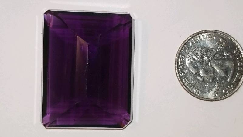 lot 596 image: All Natural Faceted Precious Gemstone