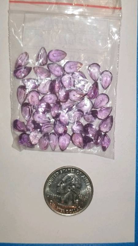 lot 604 image: Loose Lot of All Natural Faceted Precious Gemstone