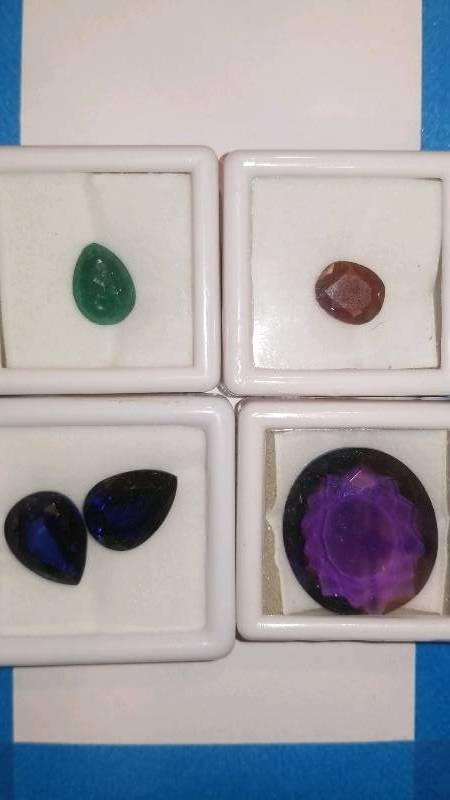 lot 610 image: Loose Lot of All Natural Faceted Precious Gemstone