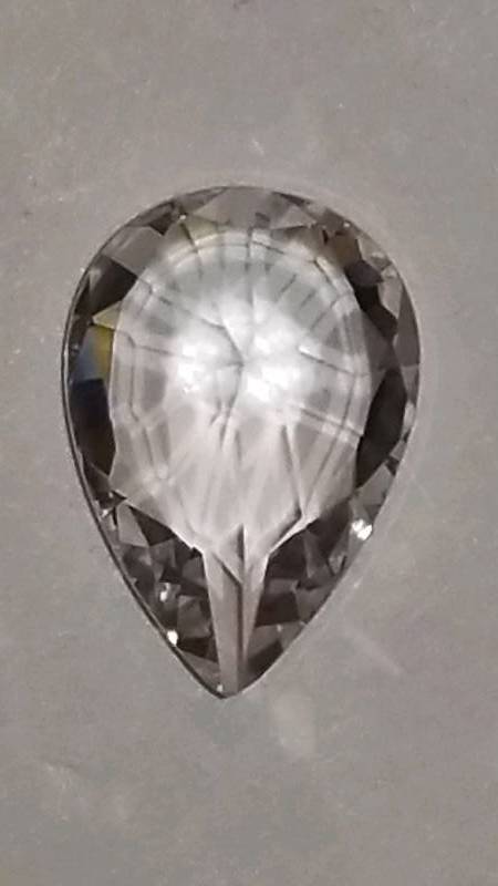 lot 732 image: 7.55ct Teardrop White Sapphire