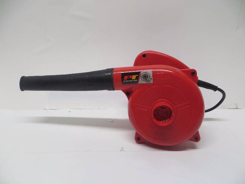 Performance Tool W50064 Single Speed Compact Red 600 Watt Garage//Shop//Blower//Patio Blower 16,000 Max RPM, 75+ MPH Air Flow