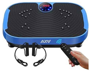 lot 33000 image: AXV Vibration Plate Exercise Machine Whole Body Workout Power Vibrate Fitness Platform Vibrating Machine Exercise Board for Weight Loss Shaping Toning Wellness Home Gyms Workout (Retail $119.00)