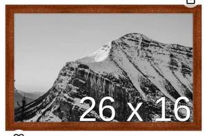 lot 33029 image: Frame It Easy 26 x 18 Russet Wood Frame (Retail $89.37)