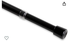 lot 33033 image: Rod Desyne 34 Round Spring Tension Rod 48-84, Black, 48-84(Retail $21.88)