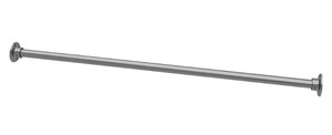 lot 33034 image: Naiture 40.5 Never Rust Stainless Steel Straight Shower Curtain Rod Brushed Nickel Finish(Retail $21.99)