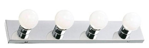 lot 33043 image: Design House 500892 4 Light Vanity Light, Polished Chrome, 24