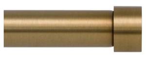 lot 33044 image: Ivilon Drapery Window Curtain Rod - End Cap Style Design 1 Inch Pole. 28 -48 inches Color Warm Gold (Retail $26.49)