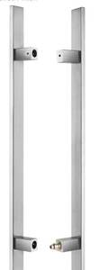 lot 33056 image: Square Door Pull Handles Square Solid Standoffs Heavy-Duty Commercial Grade-304 Stainless Steel Modern l Interior Exterior Door Pull Push Glass and Barn Door Handle Brushed Finish 48inch1200mm&nbsp (Retail $104.99)
