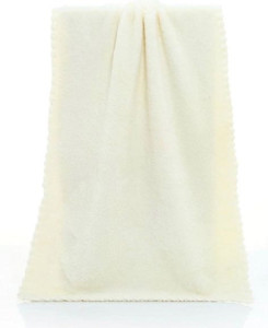lot 33058 image: Towel Towels Quick-Drying Microfiber Coral Face Edging Towel Absorbent Thickened Wiping Table Kitchen Children Adult Women Beige (Retail $39.42)