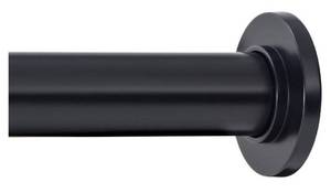 lot 33059 image: Ivilon Tension Curtain Rod - Spring Tension Rod for Windows or Shower, 36 to 54 Inch. Black (Retail $24.49)