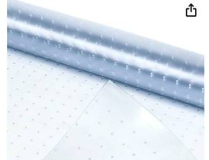 lot 33097 image: Protector for Deep Pile Carpet, 24x18 inch Heavy-Duty Vinyl Carpet Protector