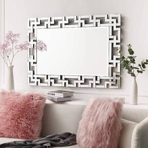 lot 1841 image: Art Decorative Wall Mirrors Large Grecian Venetian Mirror for Hotel Home Vanity, Sliver (27.5 W x39.5 H)