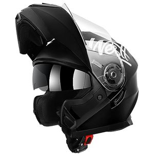 lot 1859 image: Westt Dirtbike Helmets for Men - Motorcycle Helmets with Liftable Chin & Dual Visor - ATV Full Face Motorcycle Helmet DOT Approved(XLMatte Black Torque X)
