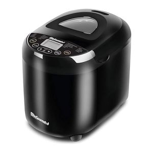 lot 1960 image: Elite Gourmet EBM8103B Programmable Bread Maker Machine 3 Loaf Sizes, 19 Menu Functions Gluten Free White Wheat Rye French and more, 2 Lbs, Black