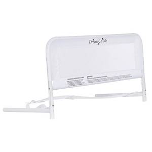 lot 1880 image: Dream On Me Lightweight Mesh Security Adjustable Bed Rail with Breathable Mesh Fabric in White