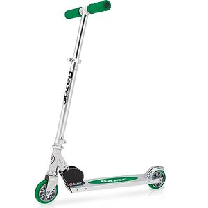 lot 1936 image: Razor A Kick Scooter for Kids - Lightweight, Foldable, Aluminum Frame, and Adjustable Handlebars