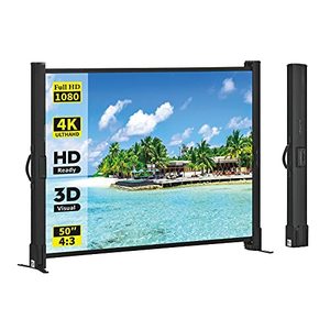 lot 1944 image: Portable Projector Screen with Stand, 50 Inch 43, Outdoor Projector Screen, Lightweight and Retractable, 1.2 High Gain Wrinkle-Free Video Projection Screens, for Home Cinema, Meeting Presentation.