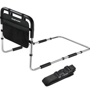 lot 1954 image: KingPavonini Bed Rail for Elderly Adults, Adjustable Mobility Assistant Medical Bed Support Bar with Storage Bag & Fixing Strap, Fits King Queen Full Twin Sizes
