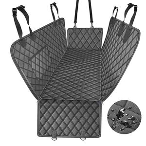 lot 4083 image: HABOPET Dog Car Seat Cover, Pet Car Backseat Cover Car Dog Hammock Car Door Protector Puppy Essentials, Scratchproof Nonslip Against Dirt,Waterproof Dog Seat Cover for Truck, SUV Sedans(Black)