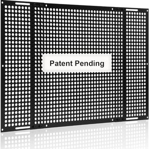 lot 1967 image: Aluminum RV Screen Door Protector Adjusts from 22- 31.5, RV Entry Screen Door Grille for RV, Camper (Black), No Corrosion