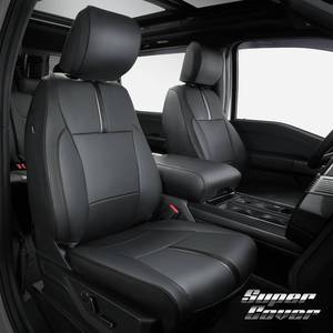 lot 1970 image: Super Cover� for F150 Seat Covers,Fit for Ford F150 2009-2014 2015-2018 2019 2020 2021 2022 2023, F250 F350 F450 2017-2023 Crew Cab for Ford F150 Seat Covers Waterproof Leather Car Accessories