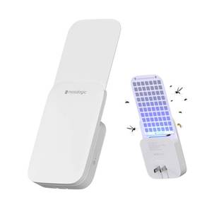 lot 1983 image: Mosalogic Flying Insect Trap Plug-in Mosquito Killer Indoor Gnat Moth Catcher Fly Tapper with Night Light UV Attractant Catcher for Home Office White-1PACK