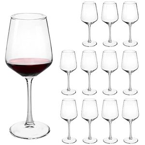 lot 1988 image: CZUMJJ Wine Glasses set of 12, 12 oz Durable Red White Wine Glasses for Wedding, Party, Dishwasher Safe