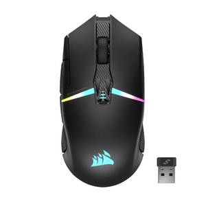 lot 1994 image: Corsair NIGHTSABRE RGB Wireless Gaming Mouse for FPS, MOBA - 26,000 DPI - 11 Programmable Buttons - Up to 100hrs Battery - iCUE Compatible - Black
