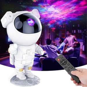 lot 4000 image: AUKYO Astronaut Star Projector - Galaxy Projector Lights, Remote Control Spaceman Night Light with Timer, for Gaming Room, Gift for Kids Adults for Bedroom, Christmas, Birthdays, Valentines Day