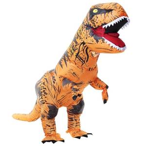 lot 4010 image: YOOVL Inflatable Dinosaur Costume Adult, Dinosaur Inflatable Costume for Adult, Blow Up Dinosaur Costume for Halloween Cosplay Party Christmas