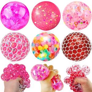 lot 4017 image: Stress Balls Squishy Fidget Ball - Squeeze Ball for Adults Squish Ball Bulk Anxiety Relief Ball for Party Favors Birthday Gifts