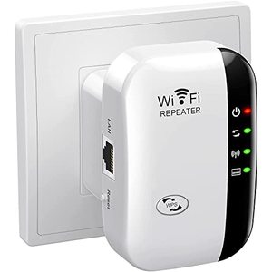 lot 4038 image: WiFi Extender Signal Booster Up to 5000sq.ft and 45 Devices, WiFi Range Extender, Wireless Internet Repeater, Long Range Amplifier with Ethernet Port, 1-Tap Setup, Access Point, Alexa Compatible