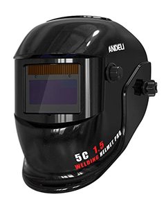 lot 4054 image: Welding Helmet Auto Darkening ANDELI Welding Helmet Solar Powered Area Welding Mask with Top Optical Clarity 1112 (Basic Edition)