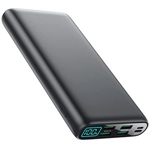 lot 4056 image: Portable Charger 38800mAh,LCD Display Power Bank,4 USB Outputs Battery Pack Backup, USB-C in&out Dual Input Phone Charging Compatible with iPhone 151413 Pro Max12,Android Samsung Galaxy Pixel Nexus
