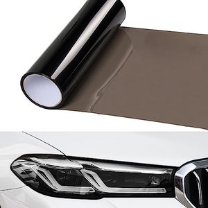 lot 4063 image: Dewkou 1 PC Car Lights Color Film, 15.7In  59In Brake Light Stickers, Tail Light Film, Ethylene Foundation Color, Suitable for Most Cars (Black)