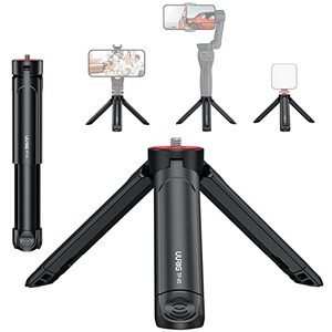 lot 4215 image: UURIG TP05 Extendable Mini Camera Tripod, Portable Selfie Stick Handle Grip Desktop Webcam Tripod with 14 Screw for DSLR Camera Webcam Phone Holder Selfie Stick Vlog Tripod
