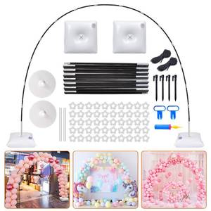 lot 4216 image: Chamvis Balloon Arch Kit, 9FT Height & 10FT Width Adjustable Balloon Arch Stand Party Centerpieces Balloon Arch Frame with Base - for Wedding Baby Shower Birthday Party Centerpieces Photo Backdrop